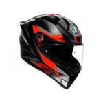 K1 S FASTLAP BLACK/GREY/RED - MOTORBIKE FULL FACE HELMET DOT (E2206)